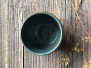 Czarka zielono-niebieska z serduszkiem 180 ml dwukolorowa kubek bez ucha z serduszkiem