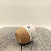 Czarka kaszubski wzór kubek kaszubski bez ucha biała czarka 180 ml ręcznie malowana