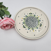 Patera ceramiczna Łąka kaszubska ceramika ręcznie zdobiona