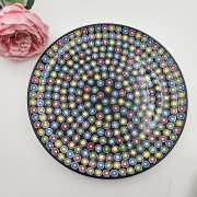 Patera ceramiczna Słoneczko piękna kaszubska ceramika ręcznie zdobiona Arbata