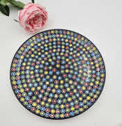 Patera ceramiczna Słoneczko piękna kaszubska ceramika ręcznie zdobiona Arbata