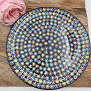 Patera ceramiczna Słoneczko piękna kaszubska ceramika ręcznie zdobiona Arbata