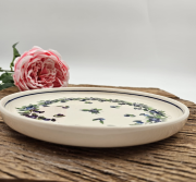 Talerz ceramiczny obiadowy Ola Jagody kaszubska ceramika ręcznie zdobiony Arbata