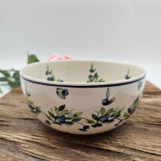 Miska ceramiczna Jagody kaszubska ceramika ręcznie zdobiona Arbata