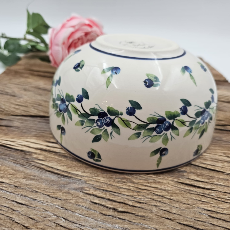 Miska ceramiczna Jagody kaszubska ceramika ręcznie zdobiona Arbata