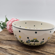 Miska ceramiczna Łąka kaszubska ceramika ręcznie zdobiona Arbata