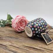 Kubek ceramiczny Bell Słoneczko piękna kaszubska ceramika ręcznie zdobiona