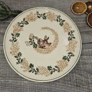 Patera ceramiczna UNIKAT Sarenki kaszubska ceramika ręcznie malowana Arbata