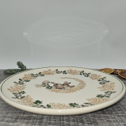 Patera ceramiczna UNIKAT Sarenki kaszubska ceramika ręcznie malowana Arbata