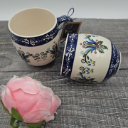 Kubek ceramiczny MAX KASZUBEK piękna kaszubska ceramika ręcznie zdobiony Arbata