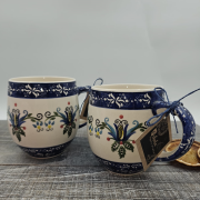 Kubek ceramiczny MAX KASZUBEK piękna kaszubska ceramika ręcznie zdobiony Arbata