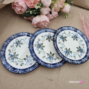 Talerz ceramiczny kaszubski śniadaniowy KASZUBEK kaszubska ceramika ręcznie zdobiona Arbata