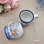 Kubek ceramiczny ręcznie malowany Bell Kolekcja FOLK Tułowice 350 ml piękny kubek ze zdobieniem