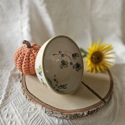 Miska ceramiczna niebieskie kwiatki mała rękodzieło ręcznie toczona