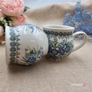 Kubek ceramiczny ręcznie malowany Bell Kolekcja FINEZJA Tułowice 350 ml piękny kubek ze zdobieniem ręcznie malowany motyw kwiatowy kubek
