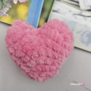 Serduszko jasnoróżowe na szydełku wykonane na szydełku śliczne malutkie serce różowe szydełko