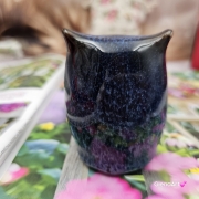 Kubek czeski błękitna chmurka ceramiczny Glena Art beczułka jasnoniebieska kubek z uszkiem do kawy herbaty ulubiony kubek ceramiczny ceramika 250 ml