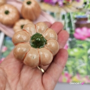 Dynia mała ceramiczna figurka dyni ręcznie robiona figurka na stół lub gdzie chcesz mini dynia dyńki mini na jesień