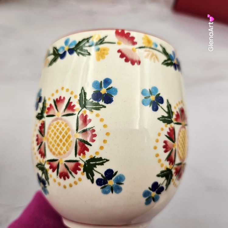 Kubek Max Beczułka kaszubski folkowy ceramiczny MAX WDZYDZE - 600 ml piękna kaszubska ceramika ręcznie zdobiony Arbata duży kubek 0,6 l dekoracja Wdzydze