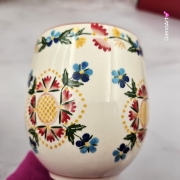Kubek Max Beczułka kaszubski folkowy ceramiczny MAX WDZYDZE - 600 ml piękna kaszubska ceramika ręcznie zdobiony Arbata duży kubek 0,6 l dekoracja Wdzydze