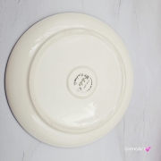 Talerz ceramiczny obiadowy 23 cm folkowy kaszubski obiadowy KASZUBEK kaszubska ceramika ręcznie zdobiona Arbata talerz obiadowy piękny