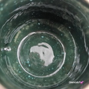 Kubek mały espresso mała kawa 150 ml ceramiczny Glena Art kubek beżowo - zielony z uszkiem do kawy herbaty ulubiony kubek ceramiczny ceramika mały kubek