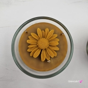 Świeca pszczela świeczka w szkle z wosku pszczelego wosk pszczeli w grubym szkle naturalna świeca z 100 % wosku pszczelego naturalny bez chemii pachnąca miodkiem i propolisem naturalna świeczka pszczela pachnąca miodem