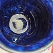 Kubek czeski beczułka z delfinem ceramiczny Glena Art beczułka kubek z uszkiem do kawy herbaty ulubiony kubek ceramiczny ceramika 220 ml delfin kubek głębia oceanu