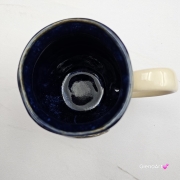 Kubek czeski beczułka z delfinem ceramiczny Glena Art beczułka kubek z uszkiem do kawy herbaty ulubiony kubek ceramiczny ceramika 220 ml delfin kubek głębia oceanu