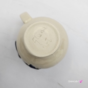 Kubek czeski beczułka z delfinem ceramiczny Glena Art beczułka kubek z uszkiem do kawy herbaty ulubiony kubek ceramiczny ceramika 220 ml delfin kubek głębia oceanu