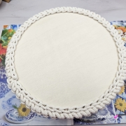 Koszyczek wielkanocny koszyk święconka koszyk zajączek na szydełku oraz nadruk zajączek na szydełku ręcznie zrobiony uroczy koszyk na Wielkanoc