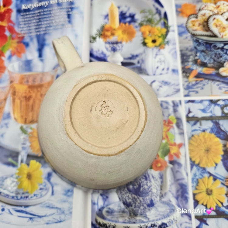 Filiżanka KAPIBARA ceramiczna bez spodka z KAPIBARĄ w środku ręcznie toczona rękodzieło wyjątkowa filiżanka kapibara kubek z kapibarą