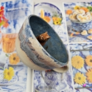 Filiżanka KAPIBARA ceramiczna bez spodka z KAPIBARĄ w środku ręcznie toczona rękodzieło wyjątkowa filiżanka kapibara kubek z kapibarą