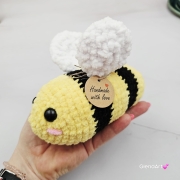 PSZCZOŁA na szydełku pszczółka żółta na szydełku rękodzieło na szydełku polskie pszczoła urocza na szydełku szydełkowa