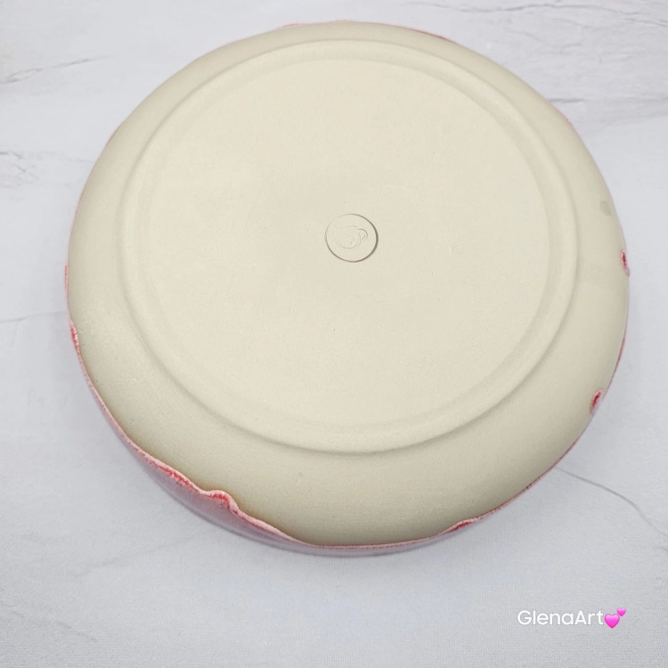 Miska różowa ceramiczna talerz głęboki na zupę 0,8 l ceramiczny różowy ceramika rękodzieło ręcznie robiona z formy miska talerz do zupy z jasnej masy kamionkowej różowa z wiewiórką