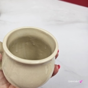 Kubek czeski z wiewiórką beczułka ceramiczny Glena Art kubek z uszkiem do kawy herbaty ulubiony kubek ceramiczny ceramika 220 ml z wiewiórką z jednej strony