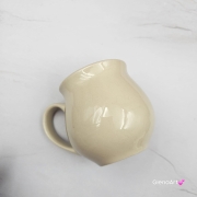 Kubek czeski z wiewiórką beczułka ceramiczny Glena Art kubek z uszkiem do kawy herbaty ulubiony kubek ceramiczny ceramika 220 ml z wiewiórką z jednej strony