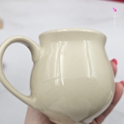 Kubek czeski z jeżem beczułka ceramiczny Glena Art kubek z uszkiem do kawy herbaty ulubiony kubek ceramiczny ceramika 220 ml z jeżykiem z jednej strony