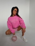 Bluza ADORA róż LA MANUEL One size cudowna bluza w pięknym różowym kolorze