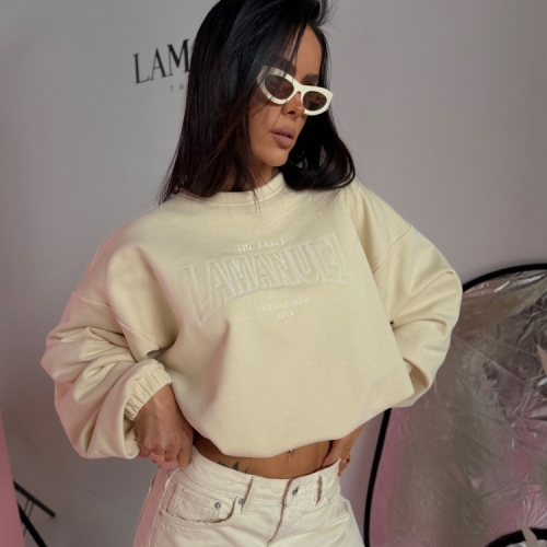 Bluza ADORA vanilla LA MANUEL One size cudowna bluza w pięknym waniliowym kolorze