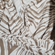 Kombinezon na lato SINTRA - Righe beige LaBalancia długi rękaw beżowo-biały XS/S i M/L na większe i mniejsze wyjścia elegancki kombinezon