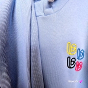 Komplet dresowy RARITY - błękitny LaBalancia XS/S bluza ovesize + legginsy w prążek wygodny komplet na co dzień bawełna kolor błękitny