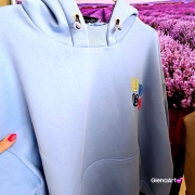 Komplet dresowy RARITY - błękitny LaBalancia XS/S bluza ovesize + legginsy w prążek wygodny komplet na co dzień bawełna kolor błękitny