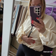 Bluza REMY Etro - rozmiar Uni, kolor Kokos La Balancia z bufkami na rękawach i troczkami do ściągania Uni rozmiar kolor kokos / masełko / śmietankowy