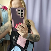 Czarny luźny top w romby letnia bluzka bez rękawów top czarny i róż Uni s/m/l