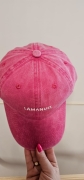 Czapka z daszkiem damska Czapka z daszkiem BONDI washed pink LAMANUEL czapka z daszkiem i wyszytym logo Lamanuel Uni