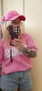 Czapka z daszkiem damska Czapka z daszkiem BONDI washed pink LAMANUEL czapka z daszkiem i wyszytym logo Lamanuel Uni