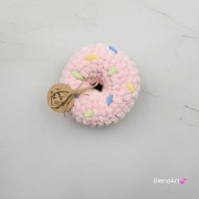 DONUT na szydełku ciastko donat z polewą na szydełku rękodzieło na szydełku polskie uroczy donut na szydełku szydełkowa praca