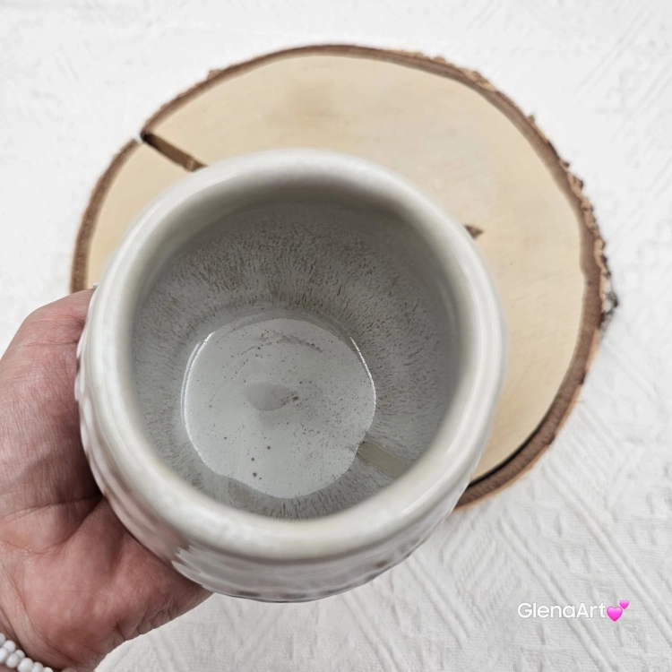 Ceramiczne Matero do Yerba Mate Plaster Miodu Dolomit 300 ml Kera Ceramika solidna