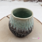Ceramiczne Matero do Yerba Mate Plaster Miodu Agat 300 ml Kera Ceramika solidna